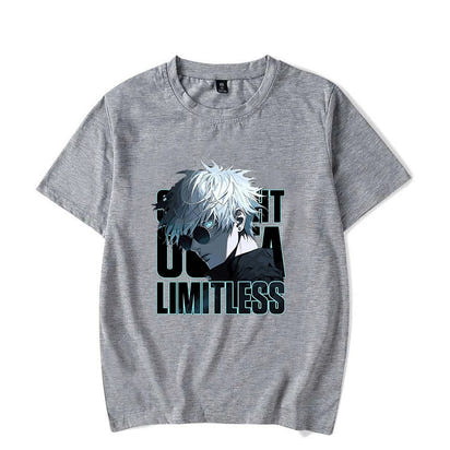 New Anime Gojo Satoru Print Casual T-shirt Women Men T Shirt Summer Casual Short Sleeve Harajuku Tops Unisex Tops