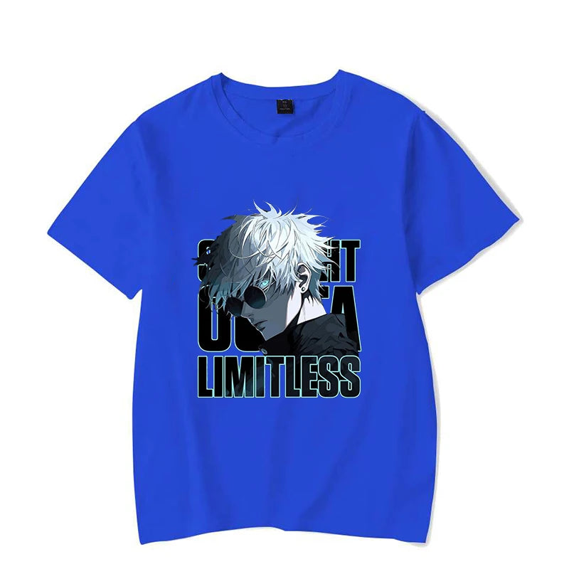 New Anime Gojo Satoru Print Casual T-shirt Women Men T Shirt Summer Casual Short Sleeve Harajuku Tops Unisex Tops
