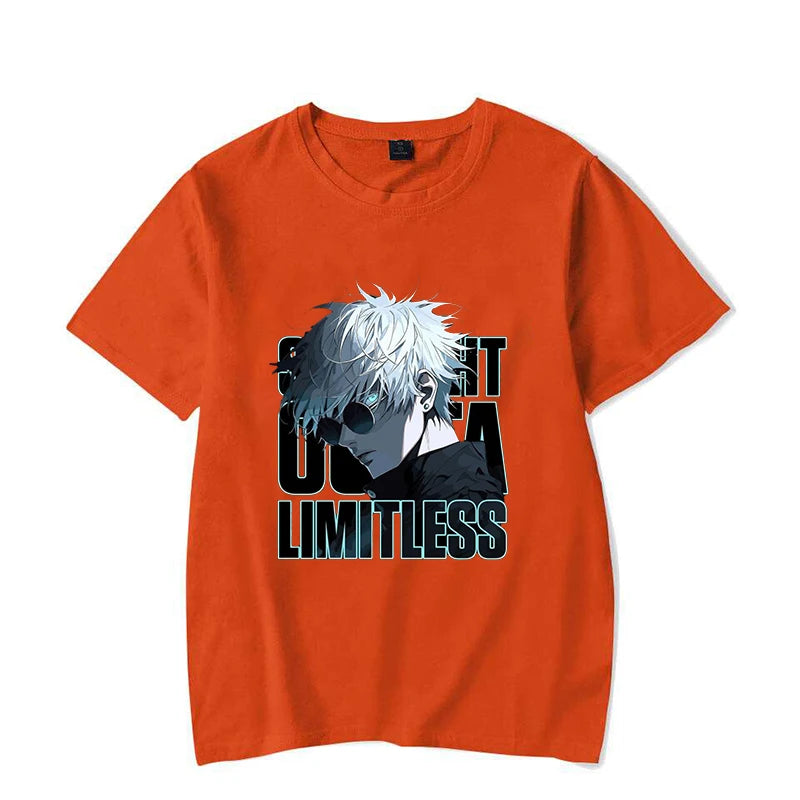 New Anime Gojo Satoru Print Casual T-shirt Women Men T Shirt Summer Casual Short Sleeve Harajuku Tops Unisex Tops