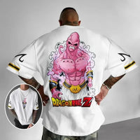 Anime Dragon Ball Z T-shirt Goku Youth Men's Super Large Printed Cosplay Summer Cotton Short Sleeve Top Casual Fashion Clothing