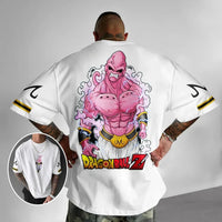 Anime Dragon Ball Z T-shirt Goku Youth Men's Super Large Printed Cosplay Summer Cotton Short Sleeve Top Casual Fashion Clothing