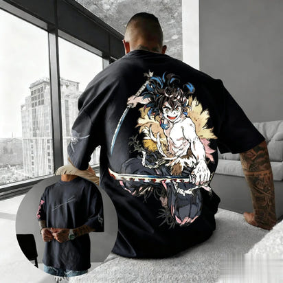 Demon Slayer Anime T Shirt Men Women Cotton Short Sleeve Tee Summer Fashion Graphic Streetwear Casual Top Oversized Y2k Clothes