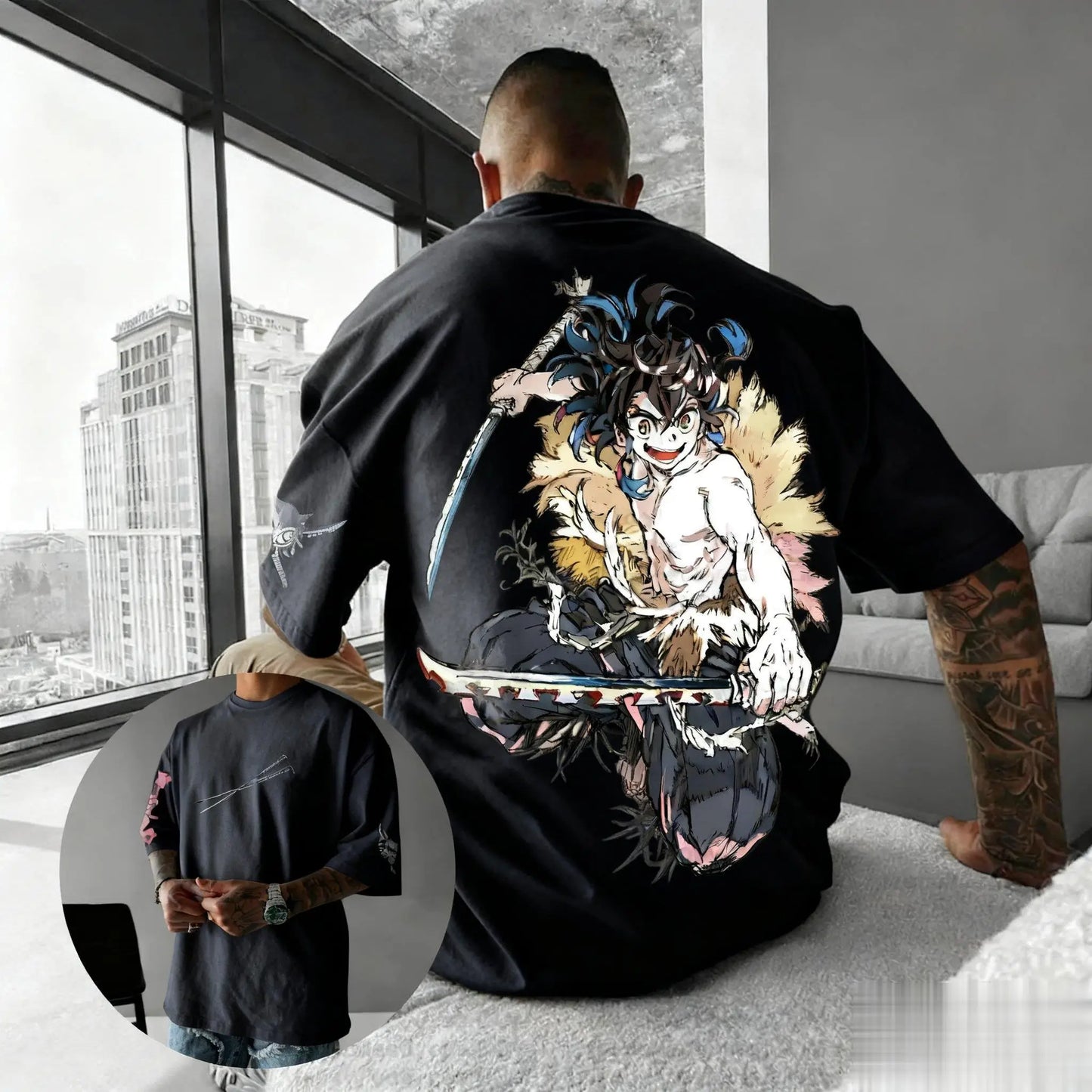 Demon Slayer Anime T Shirt Men Women Cotton Short Sleeve Tee Summer Fashion Graphic Streetwear Casual Top Oversized Y2k Clothes