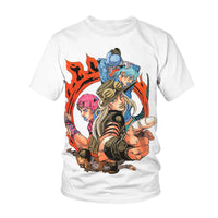 Fashion Anime JOJO Tees Lovely Costume Boys Girls T-shirt Summer Short Sleeves Oversized Streetwear Loose Ventilate O neck Tops