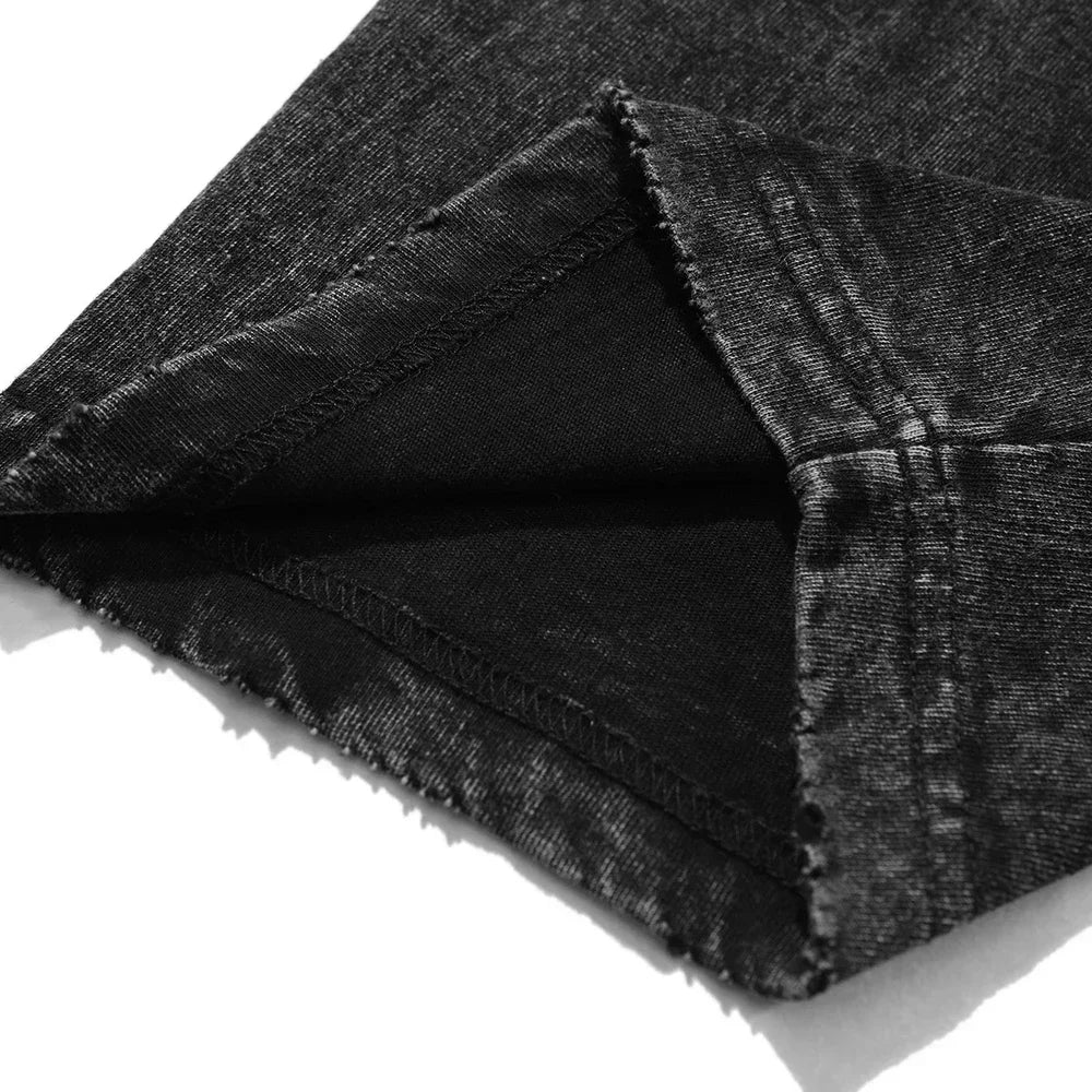 Hip Hop Streetwear Japan Anime Dragon Ball Print Oversized T-Shirt Men Washed Vintage Black Tshirt Summer Casual Cotton T Shirt