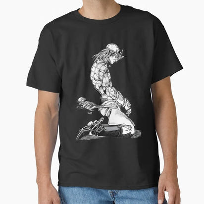 Dio P7 JJBA 80s Manga Jojos bizarre adventure  Anime t shirt for men Large size Tops S-6XL 100% cotton printed Clothes