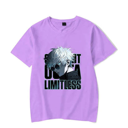 New Anime Gojo Satoru Print Casual T-shirt Women Men T Shirt Summer Casual Short Sleeve Harajuku Tops Unisex Tops