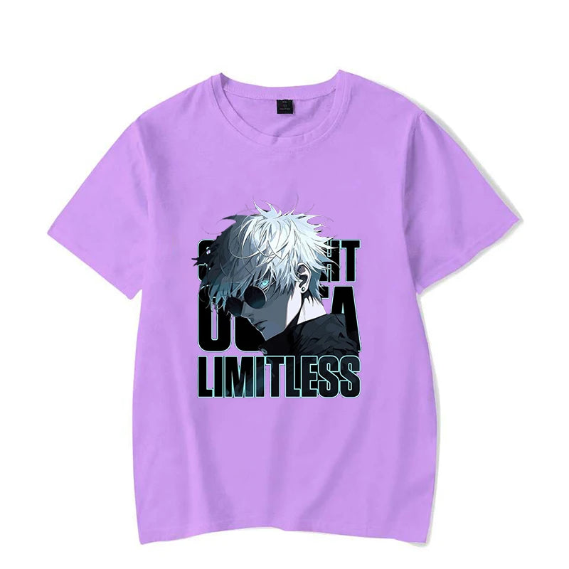 New Anime Gojo Satoru Print Casual T-shirt Women Men T Shirt Summer Casual Short Sleeve Harajuku Tops Unisex Tops