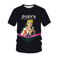 Fashion Anime JOJO Tees Lovely Costume Boys Girls T-shirt Summer Short Sleeves Oversized Streetwear Loose Ventilate O neck Tops